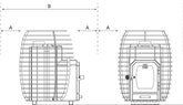 HIVE Wood sauna heater 13 kw set